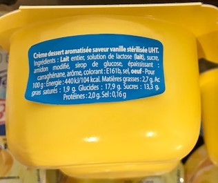 Vanilla Dessert Cream - 4 x 125 g - Elle et Vire
